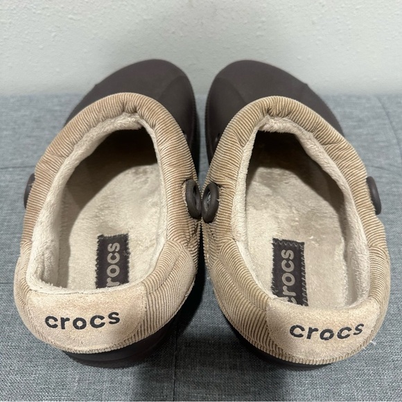 CROCS Blitzen Lined Brown Clogs main image 4